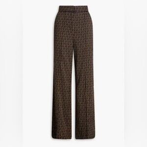 Veronica Beard Edia Pant in Navy Horsebit Print